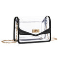Missnine Clear Bag for Stadium Events Clear Crossbody Purse Stadium Approved Women Transparent Shoulder Bag for Concerts