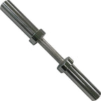 CAP Barbell 2 Solid Olympic Dumbbell Handle, No Collars, Chrome (New Version)