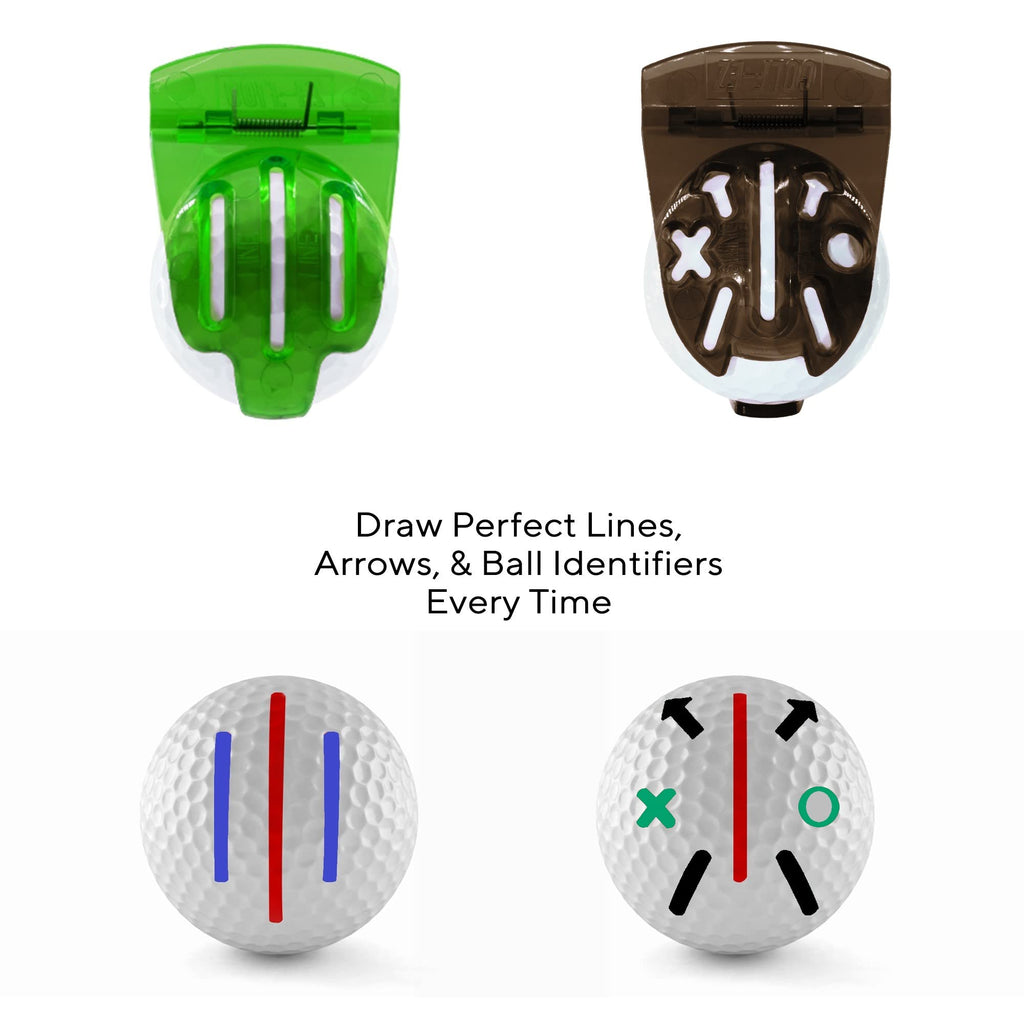 Golf-Ez Golf Essentials Kit  Golf Towel  Cleaning Brush  Tri-Line Golf Ball Alignment Kit  Divot Repair Tool  Golf Ball & Tee Ho
