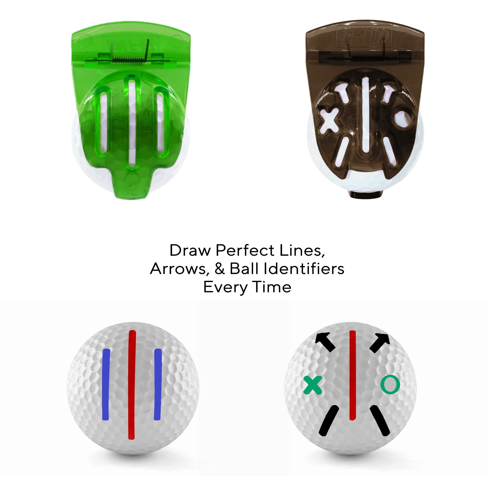 Golf-Ez Golf Essentials Kit  Golf Towel  Cleaning Brush  Tri-Line Golf Ball Alignment Kit  Divot Repair Tool  Golf Ball & Tee Ho