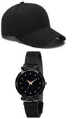 Selloria Acrylic Stylish Combo For GirlS Baseball Cap And Watch Multicolour, One Size