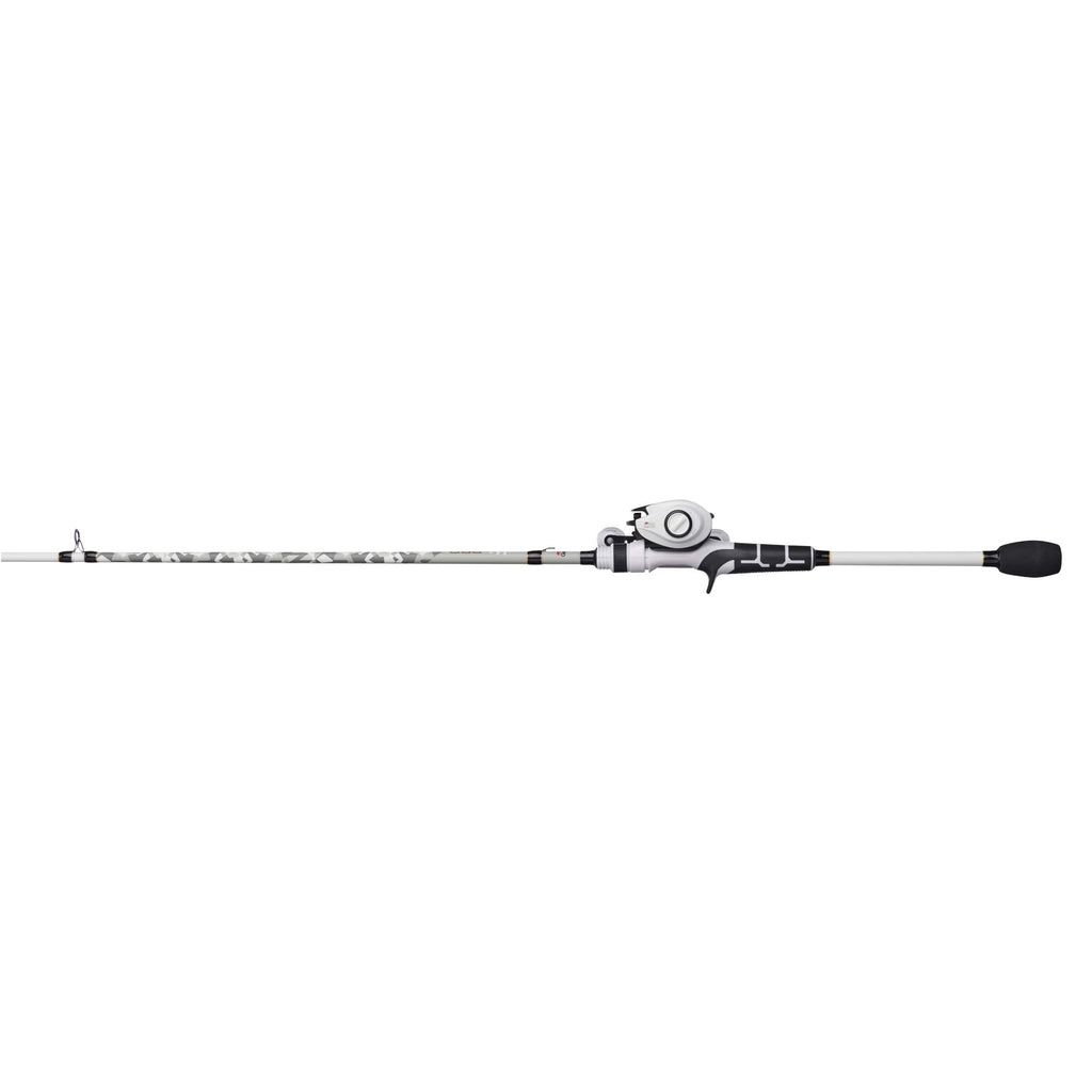 Abu Garcia 7 Max Pro Fishing Rod And Reel Baitcast Combo, 7+1 Ball Bearings With Lightweight Graphite Frame & Sideplates, Magtra