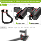Seleware Solid Dip Bar Attachment For 2'' X 2'' With 1/2'' Hole Power Cage Squat Rack, Set Of 2 Dip Bar Multi-Grip Handles For S