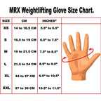 Mrx Weight Lifting Gloves Gym Fitness Exercise Bodybuilding Workout Powerlifting Red (Medium)