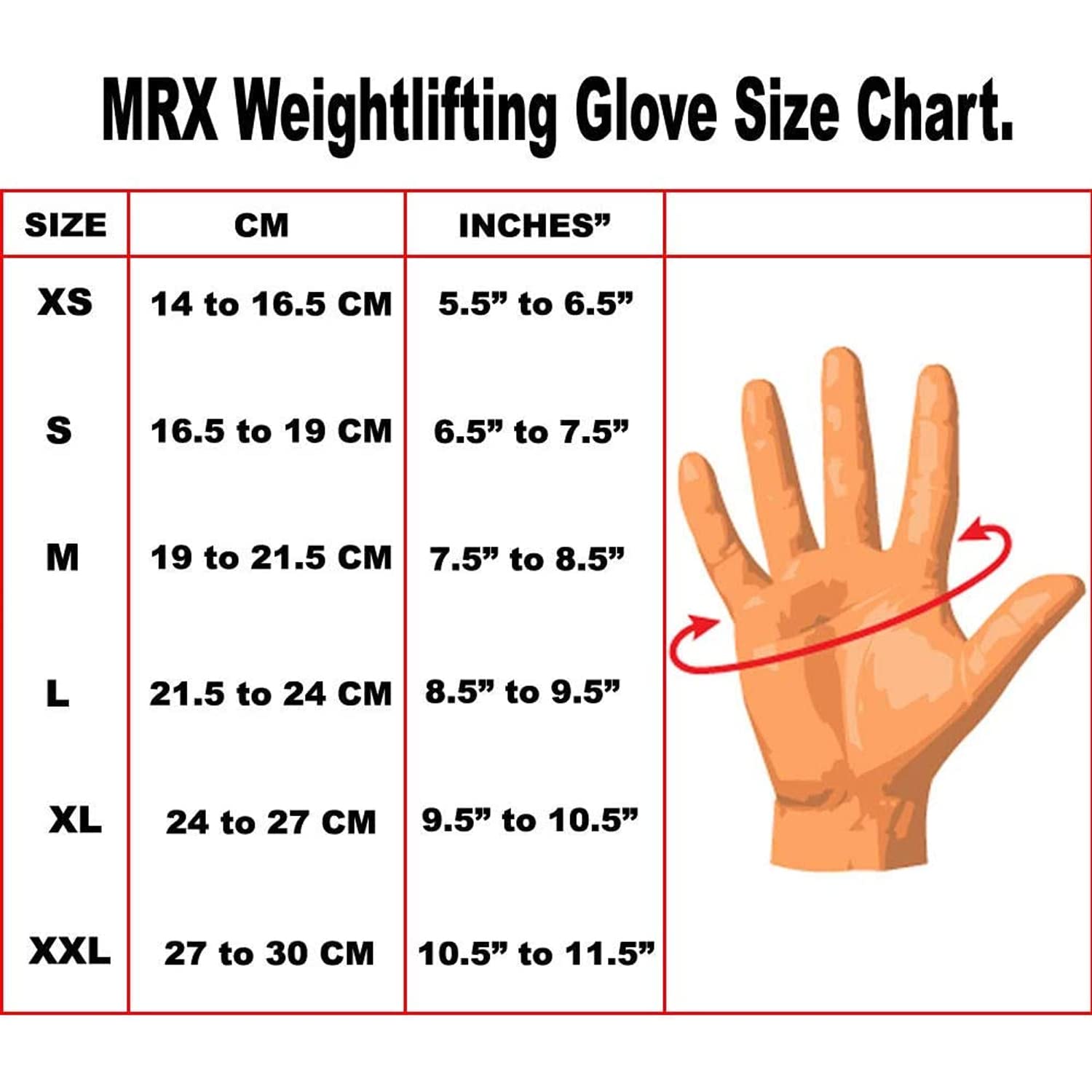 Mrx Weight Lifting Gloves Gym Fitness Exercise Bodybuilding Workout Powerlifting Red (Medium)