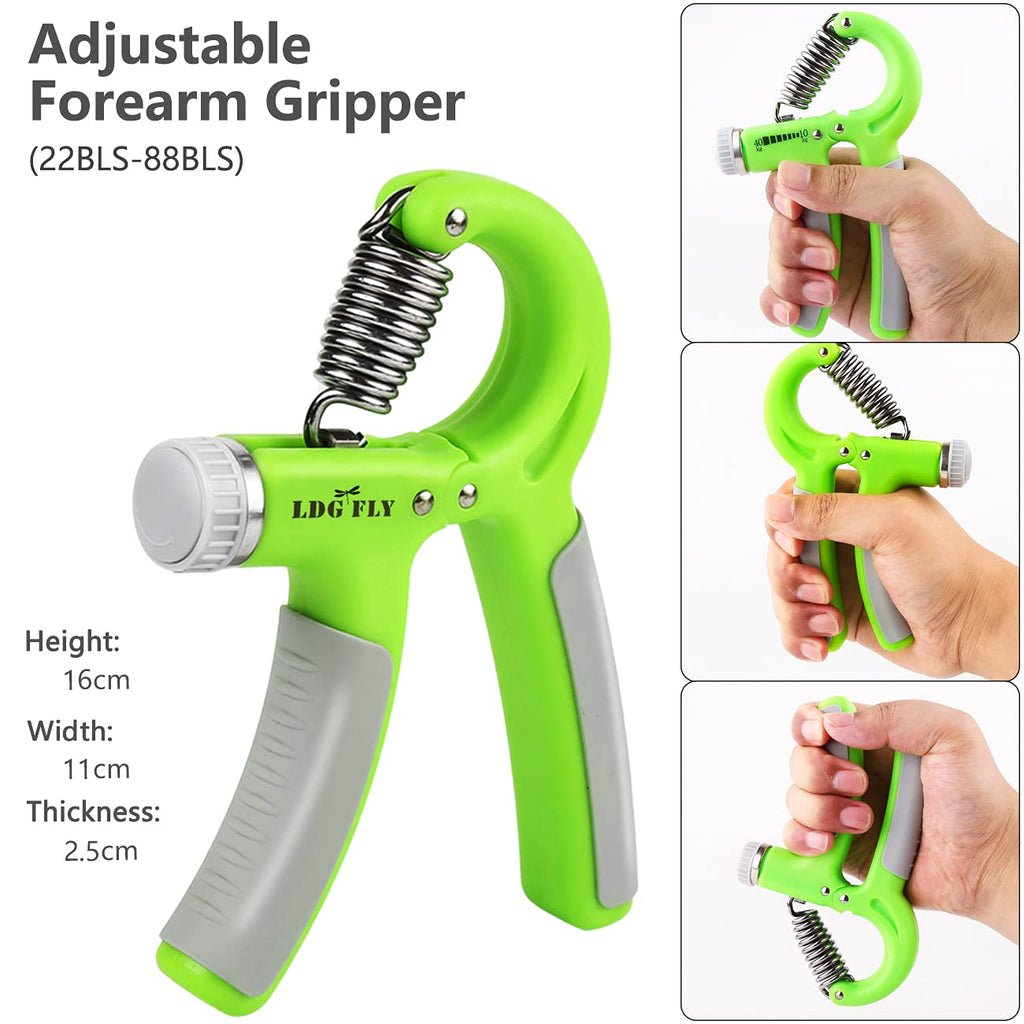 Hand Grip Strengthener Kit With Finger Exerciser, Finger Stretchers, Adjustable Hand Gripper And Exercise Rings, Strength Traine