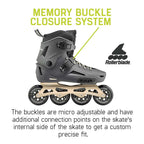 Rollerblade Lightning 90 Men'S Urban Inline Skate, Anthracite And Taupe