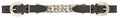 Weaver Leather Leather Single Flat Link Chain Curb Strap, Black, 4.5