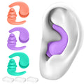 Swimming Ear Plugs for Adults,3 Pairs Waterproof Reusable Silicone Swim Earplugs for Swimming Surfing Snorkeling Showering and W