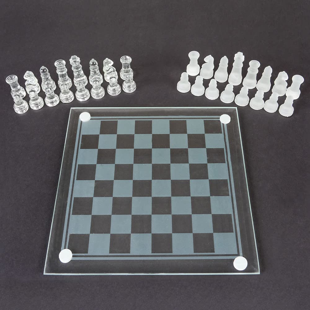 7.5'' Glass Chess Set