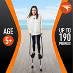 Flybar Maverick Walking Stilts for Kids - 5 Adjustable Heights, Sturdy, Easy Assembly, Wide Non-Slip Rubber Bottom Tip, Foam Gri