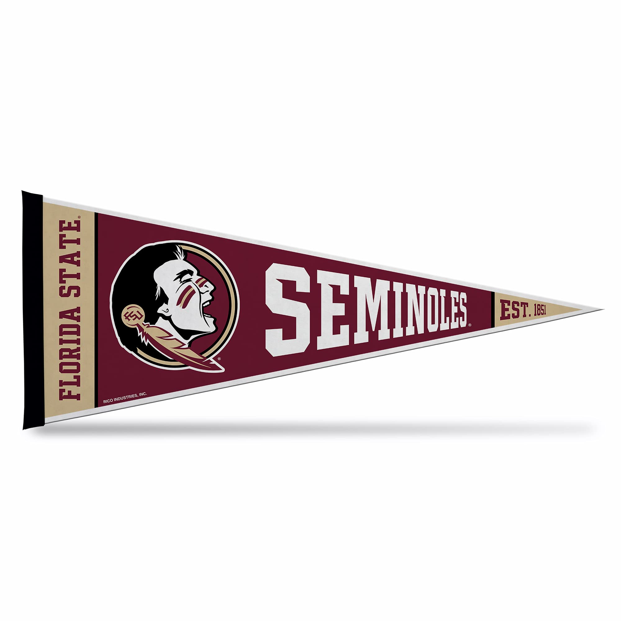 Rico Industries Ncaa Florida State Seminoles Exclusive 12'' X 30'' Felt Wall D  Cor Pennant - Great For Home/Bed Room/Man Cave D