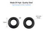 Vanice 2 Pcs 14Mm Crank Arms Nuts For Bicycle Bottom Bracket Cotterless Crank Axle Threaded