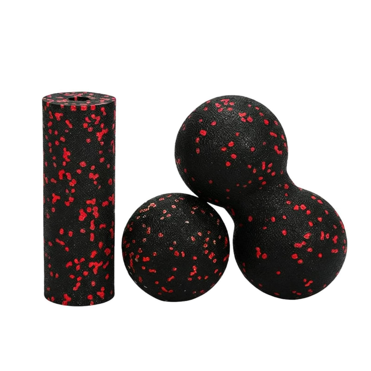 HEAVENGLOW 3 Pieces Muscle Relaxation Deep Tissue Massage Ball Set Myofascial Release Foam Massage Ball Trigger Point Foam Rolle