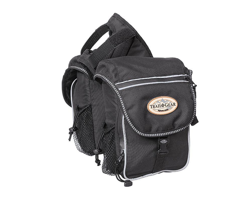 Weaver Leather Trail Gear Pommel Bag, Black, 6 L X 3.5 W X 10 H
