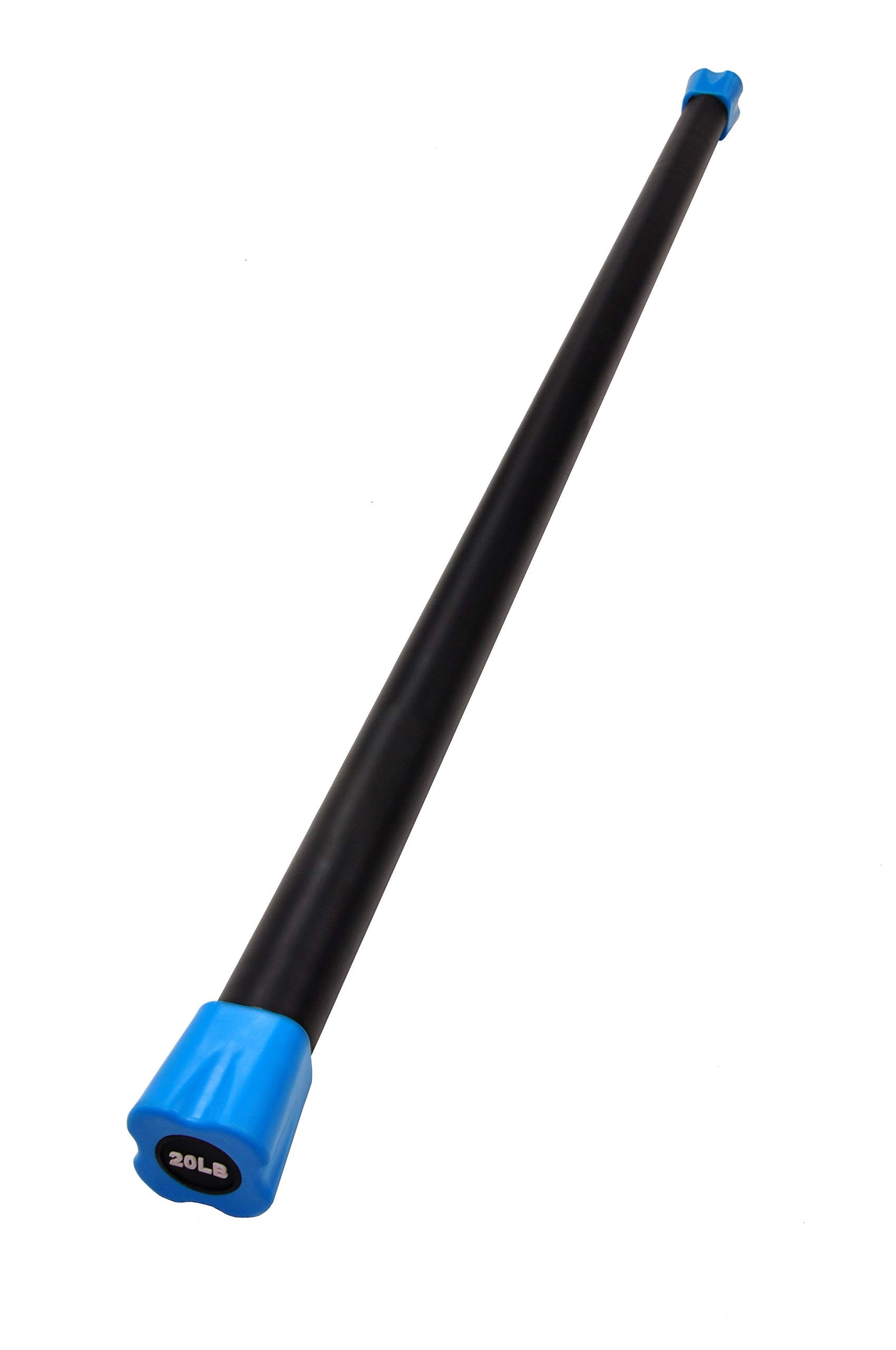 Fitvids Total Body Workout Weighted Bar Weighted Workout Bar Weighted Exercise Bar, 20-Pound