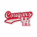 Rico Industries Ncaa Houston Cougars Distressed Shape Cut Pennant - Home And Living Room D  Cor - Soft Felt Ez To Hang