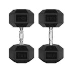 Ritfit 60Lb Dumbbells Set Of 2 Rubber Encased Dumbbell Sets With Optional Rack For Home Gym, Coated Hand Weights For Strength Tr