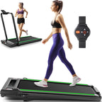 Ancheer 4 In 1 Under Desk Treadmill With Incline - 2S Folding/Max 300 Lb Capacity Walking Pad - Compact Electric Treadmill For H