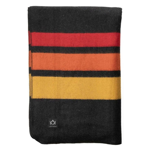 Arcturus Rainier Wool Blanket - Warm, Heavy, Washable, Bed Blanket | Great For Home & Camping (Sunset Peak, Queen)