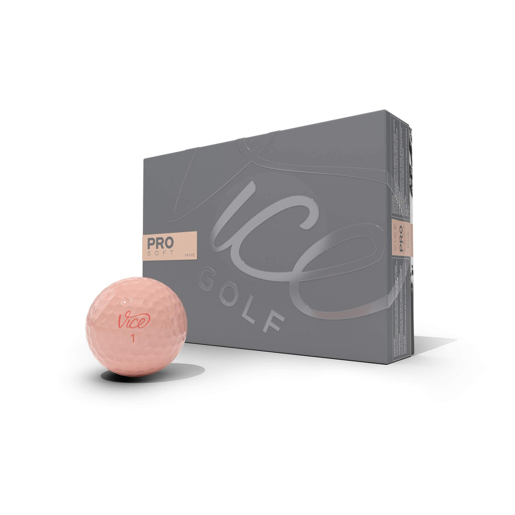 Vice Golf Pro Soft Hue Peach Parfait Golf Balls