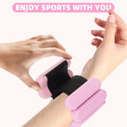 Adjustable Ankle Weights for Women Men,Wrist Weights set for Walking Running,1 Pair (1Lbs Each) Silicone Workout Weights for gym