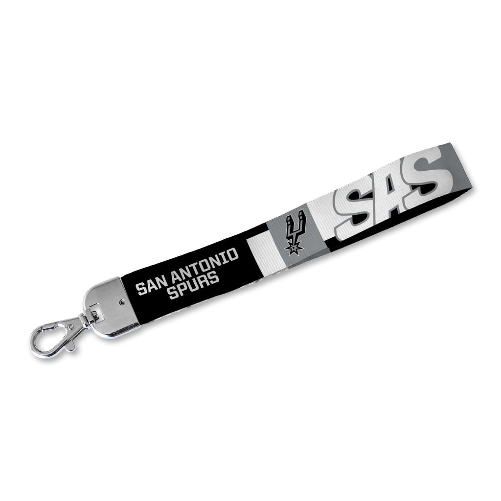Rico Industries Nba Basketball San Antonio Spurs Wrist Lanyard Key Chain, Cute Wristlet Strap Keychain Holder For Women Men Car