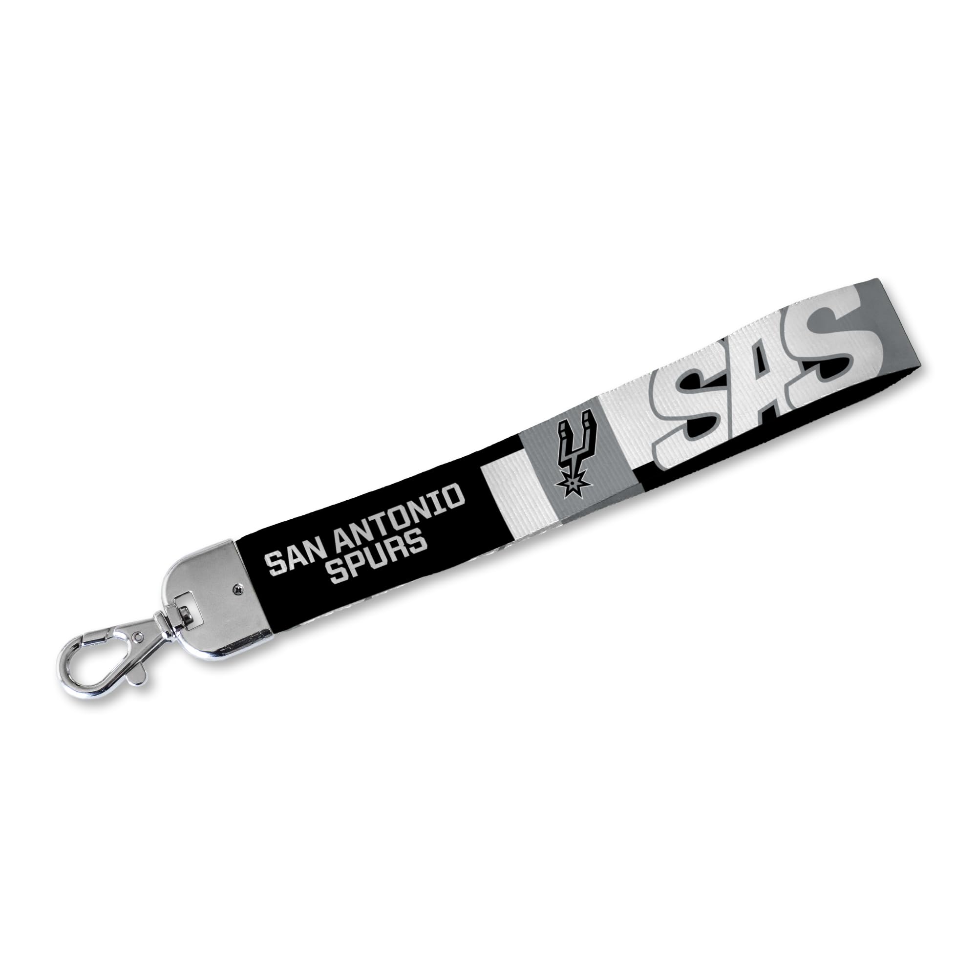 Rico Industries Nba Basketball San Antonio Spurs Wrist Lanyard Key Chain, Cute Wristlet Strap Keychain Holder For Women Men Car