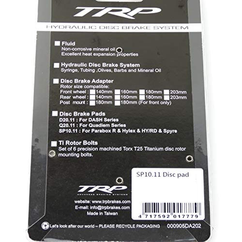 Trp Hy/Rd/Spyre/Parabox R Replacement Disc Brake Pads