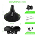 Oversized Bike Seat For Peloton Bike & Bike+, Comfort Seat Cushion Compatible With Peloton, Spin Bike, Road Or Exercise Bikes, B