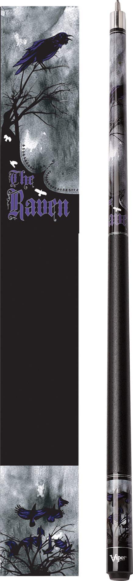 Viper By Gld Products Underground 58'' 2-Piece Billiard/Pool Cue, The Raven, 19 Ounce,Black,50-0650-19