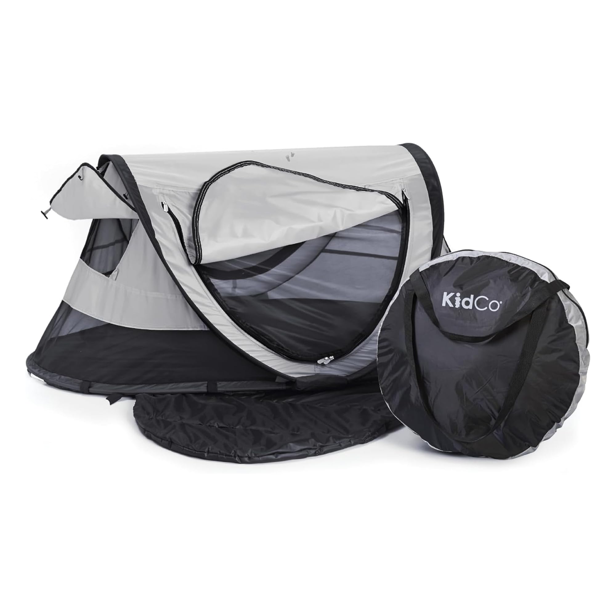 KidCo - Peapod Plus Portable Mesh Baby Toddler Travel Tent & Storage Bag, Play Tent, Pack and Play, Extra Room, Ages 6 Months - 