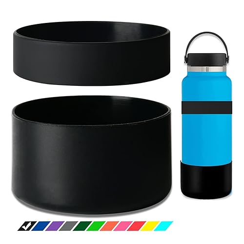 Greant Double Protective Water Bottle Boot Compatible With Hydro Sport Flask - Silicone Flex Boot/Universal Anti-Slip Bottle Sle