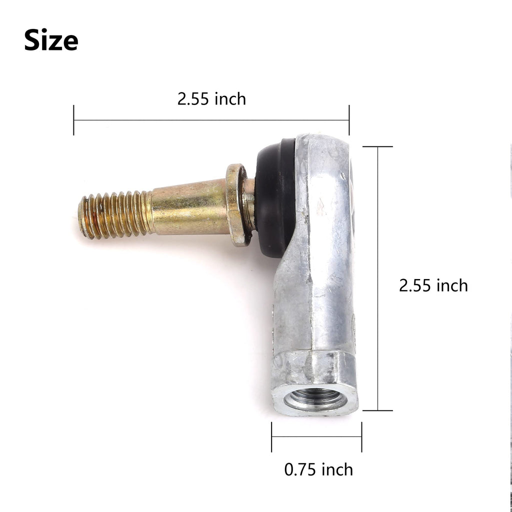 10L0L Golf Cart Tie Rod Ends Ball Joint Kit For Ezgo, (2 Pack) For Ezgo Txt Tie Rod End Fits For Ezgo Golf Cart Electric & Gas C