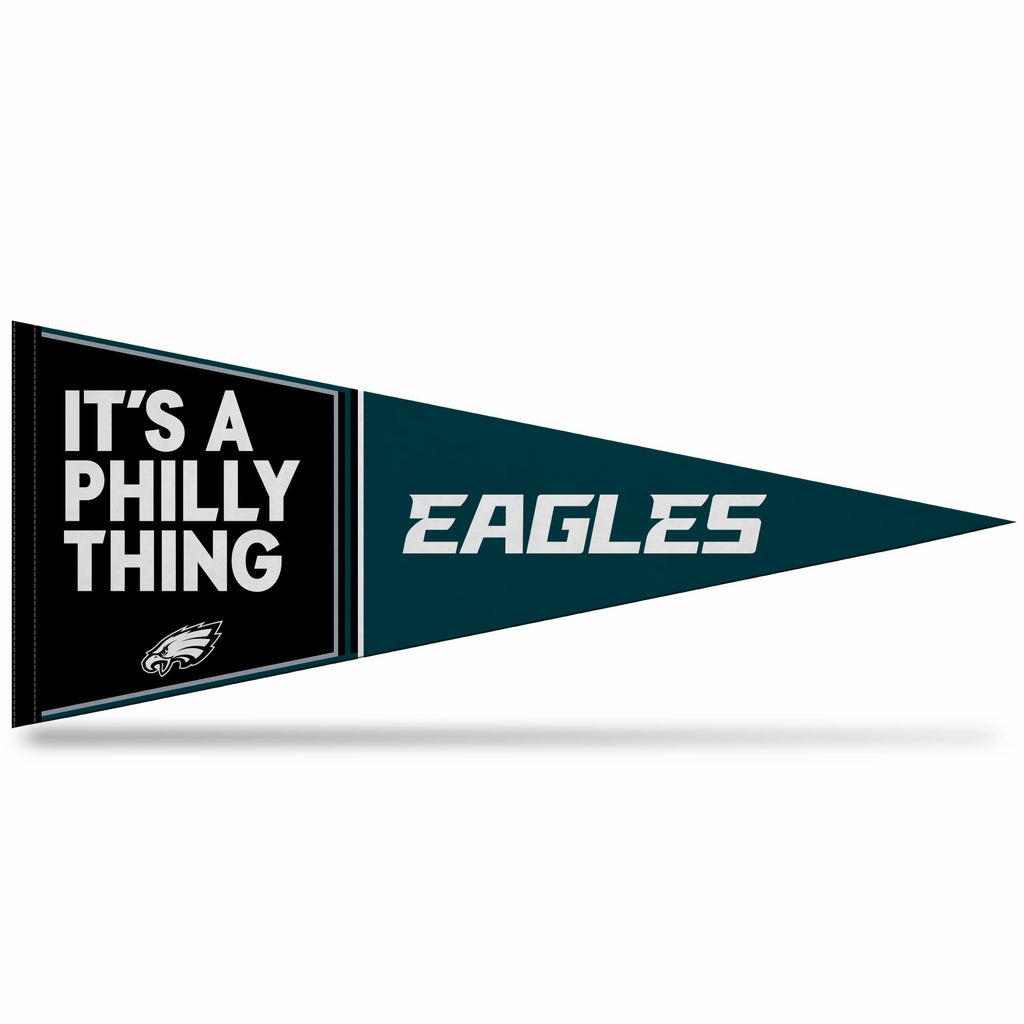Rico Industries Nfl Football Philadelphia Eagles It'S A Philly Thing Slogan 12'' X 30'' Felt Wall D  Cor Pennant - Great For Hom