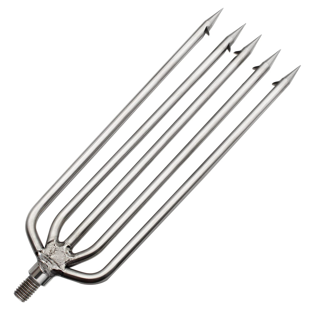 Regito Fishing Harpoon, Stainless Steel Barbed Spear With Aluminum Alloy Rod Gig Gaff, 8Mm Screw For Outdoor Landing Large Fish