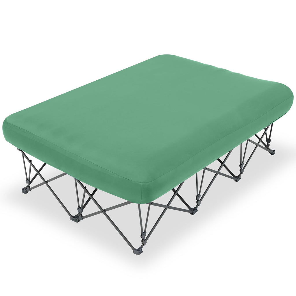 Kampkeeper Camping Cot,Camping Cots For Adults,Folding Camping Cot With Inflatable Air Mattress And Carry Bag,For Outdoor Travel