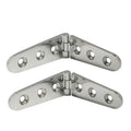 Nrc&Xrc Pair Of 316 Stainless Steel Marine Grade 6'' X 1'' Cast Strap Hinge For Boat
