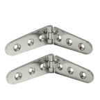 Nrc&Xrc Pair Of 316 Stainless Steel Marine Grade 6'' X 1'' Cast Strap Hinge For Boat