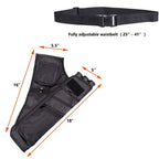 Xtacer 3 Tube Hip Quiver Hunting Training Camo Archery Arrow Quiver Holder Bow Belt Waist Hanged Target Quiver (Black -3 Tube)
