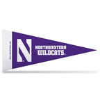 Rico Industries Ncaa Northwestern Wildcats 8-Piece 4-Inch By 9-Inch Classic Mini Pennant D  Cor Set