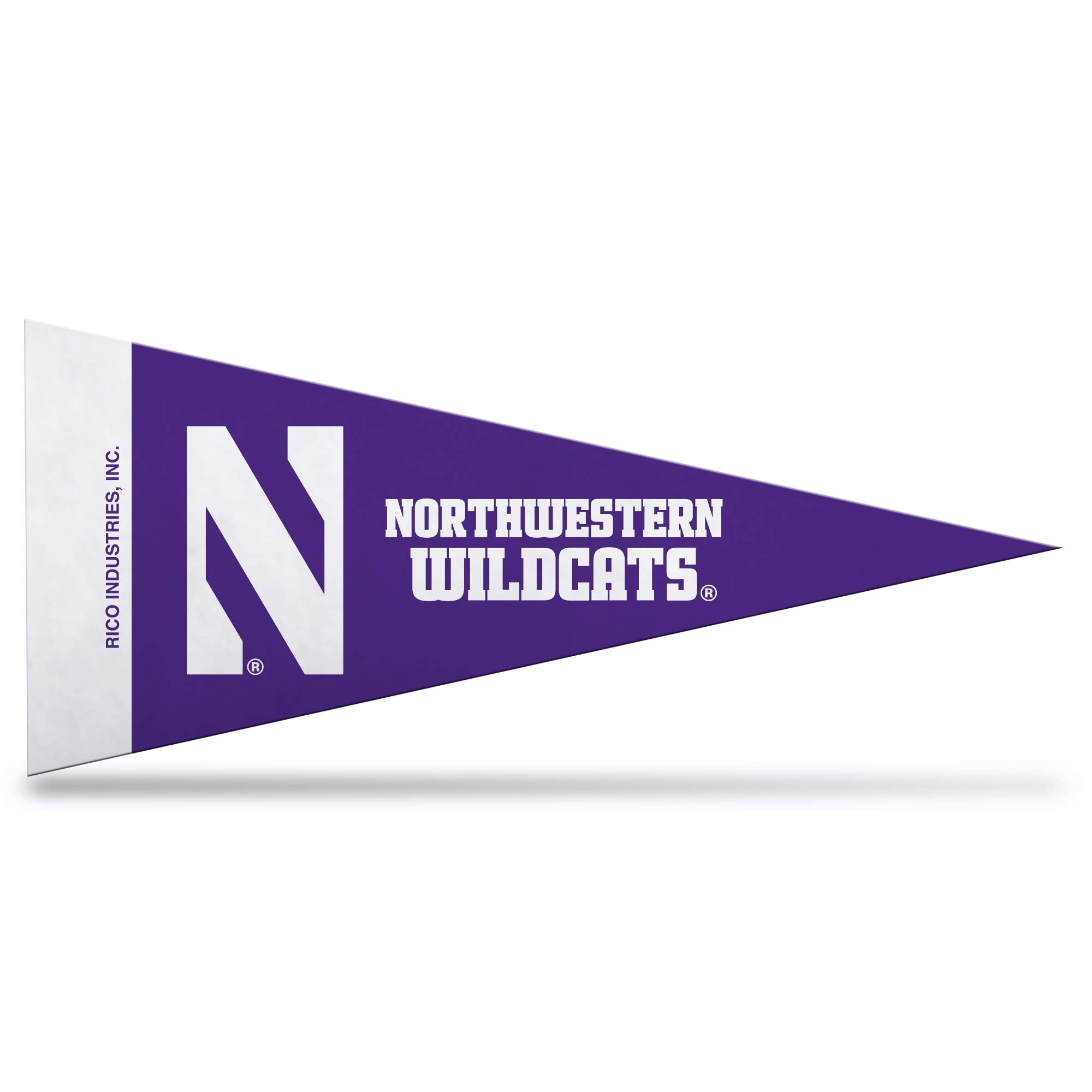 Rico Industries Ncaa Northwestern Wildcats 8-Piece 4-Inch By 9-Inch Classic Mini Pennant D  Cor Set