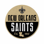 Rico Industries Nfl Football New Orleans Saints Classic Shape Cut Pennant - Home And Living Room D  Cor - Soft Felt Ez To Hang
