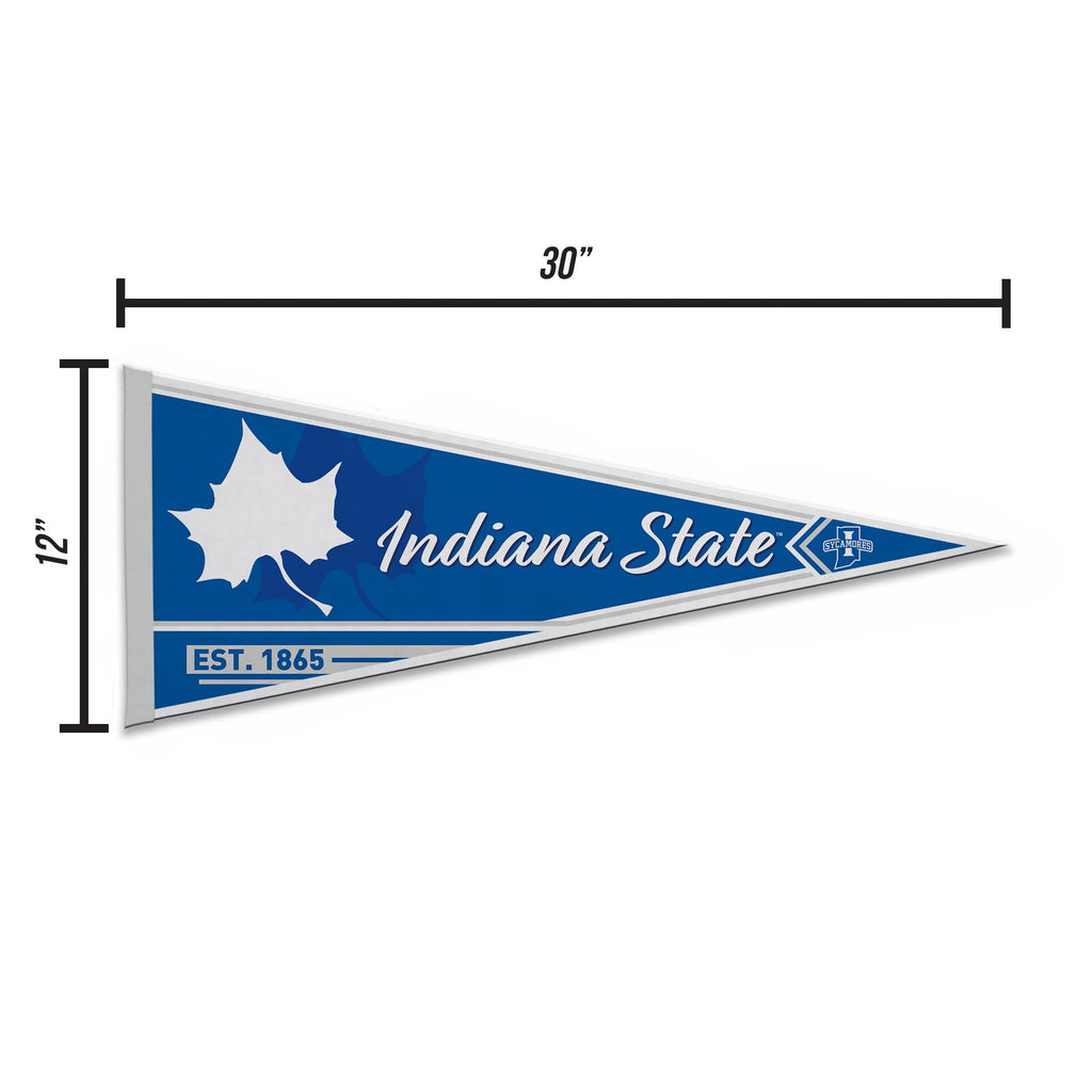 Rico Industries Ncaa Indiana State Sycamores Classic 12'' X 30'' Felt Wall D  Cor Pennant - Great For Home/Bed Room/Man Cave D