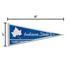 Rico Industries Ncaa Indiana State Sycamores Classic 12'' X 30'' Felt Wall D  Cor Pennant - Great For Home/Bed Room/Man Cave D