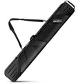 OutdoorMaster Ski Bag with Hard Shell On Both Ends, Ski Bags for Air Travel, Ski Case with Pockets and Removable Shoulder Straps