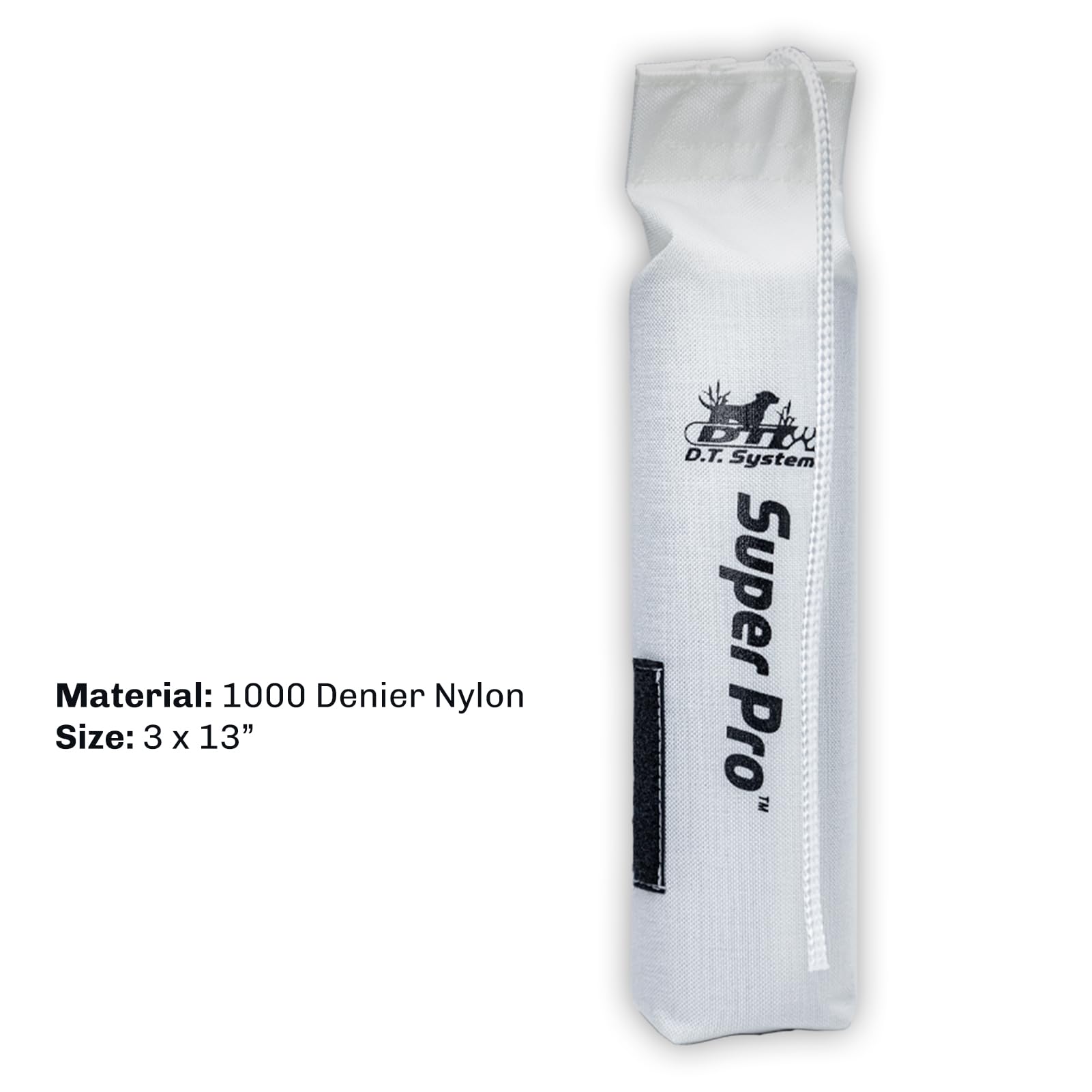 Dt Systems Cordura Nylon Dog Training Dummy, Bright White, Large, 3 By 12-Inch (83300)