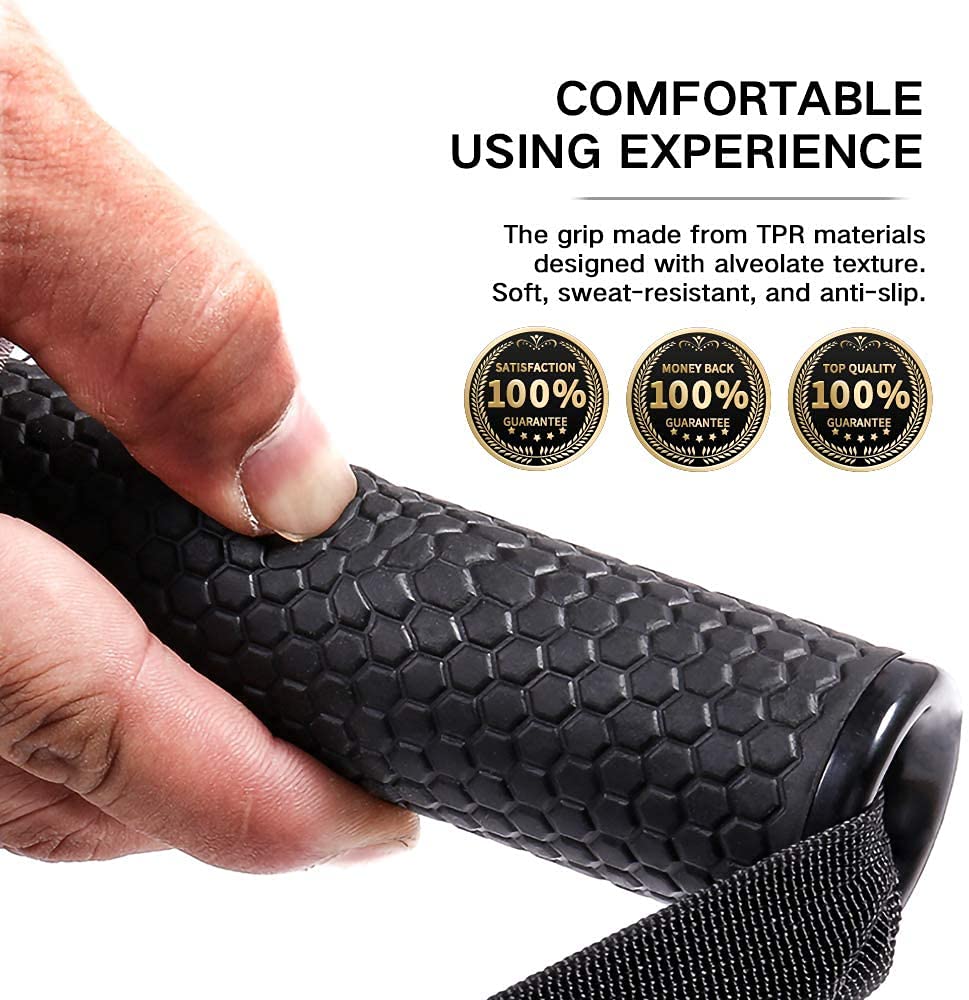 Innstar Upgraded Heavy Duty Exercise Handles, Cable Machine Attachments Resistance Bands Handles With Solid Abs Core Grips Fitne