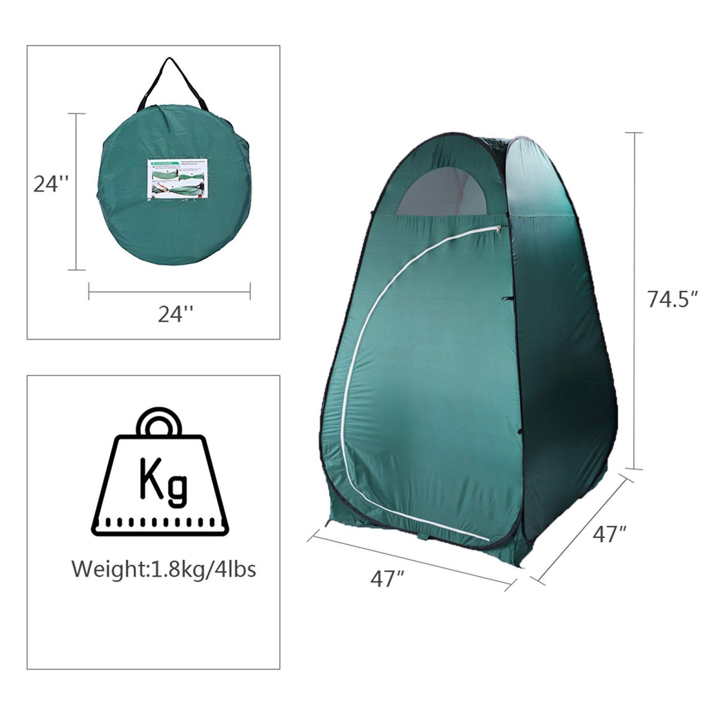 Ochine Privacy Camping Tent - Portable Shower & Toilet Changing Room - Outdoor Privacy Shelter - Fishing & Beach Tent (Ship From