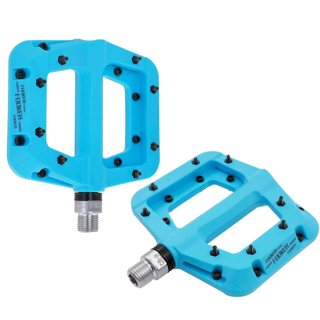 Fooker Mtb Pedals Mountain Bike Pedals 3 Bearing Non-Slip Lightweight Nylon Fiber Bicycle Platform Pedals For Bmx Mtb 916